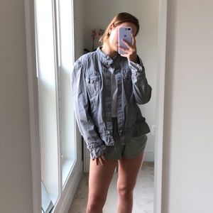 NEW gray INC detailed cotton jacket